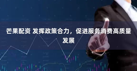 芒果配资 发挥政策合力，促进服务消费高质量发展